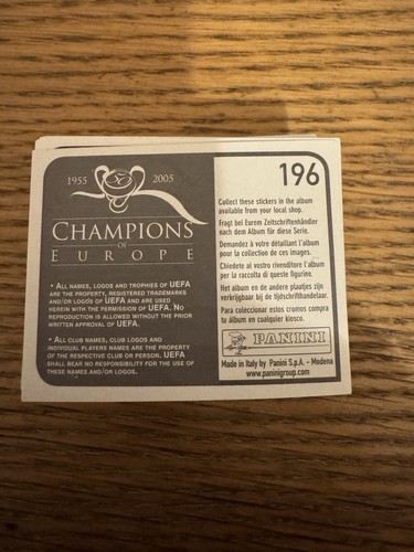 Panini champions europe - panini, of